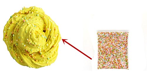 Fluffy Slime Kit-2Pack de Fluffy Floam Slime Putty,Clay Playdough,Rubber Mud para Niños y Adultos Stress Relief Toy No Borax,ideal para ejercicios de mano y dedos(incluye 1Pack de Colorful Foam Balls)