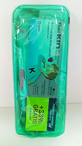 FLUOR KIN INFANTIL PASTA ANTICARIES 100 ML + CEPILLO DENTAL+ NECESER