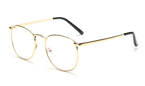 Flydo Gafas de lentes transparentes gafas de lectura decoración para hombres mujeres de moda/gafas retro Lente Transparente Visión Clara