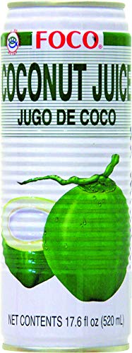 Foco, Mezcla para cóctel, agua de coco - 24 de 520 ml. (Total 12480 ml.)