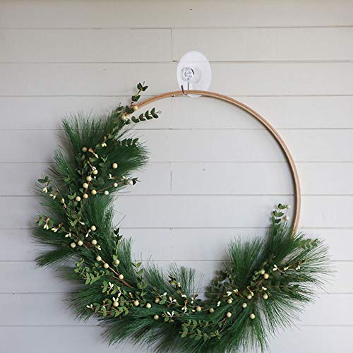 FOGAWA Ventosas para Cristal 24 Pcs 40 mm Ganchos de Succión Perchas Ventosa Transparente Ventosas con Gancho Colgadores a Baño Cocina Ventana Vidrio Espejo para Suspender Decoración Navidad