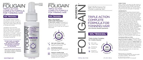 FOLIGAIN - Tratamiento de regeneración capilar para mujeres con 10% de trioxidil - 59 ml.