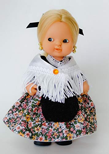 Folk Artesanía Vestido y complementos Regional típico Aragonesa o Baturra muñeca Barriguitas de Famosa. Muñeca no incluida en el Lote.