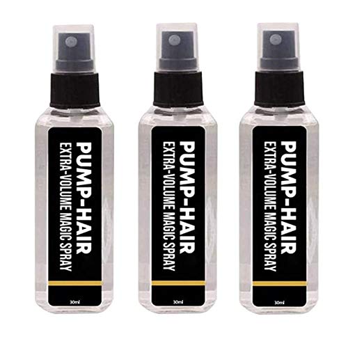 FONGDY (3pcs) Spray para peinar el Cabello,Spray mágico de Volumen Extra Pump-Hair