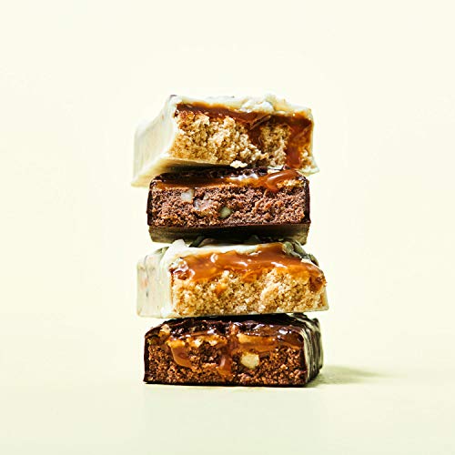 foodspring Barritas De Proteína Extra Choco, Chocolate Blanco y Almendras, 12 x 65g, una auténtica chocolatina con 95% menos de azúcares