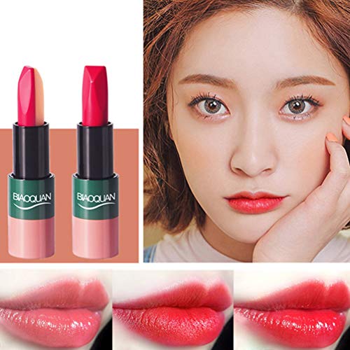 ForceSthrength Lápiz Labial Mate Ultra Duradero Que hidrata el Maquillaje cosmético para los Labios de Las Mujeres, Rojo de China