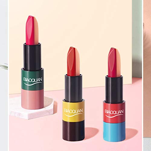 ForceSthrength Lápiz Labial Mate Ultra Duradero Que hidrata el Maquillaje cosmético para los Labios de Las Mujeres, Rojo de China