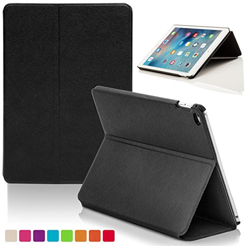 Forefront Cases Funda para Apple iPad Air 2 2a Generación Funda Carcasa Stand Case Cover - Delgado Ligera, Protección Completa del Dispositivo y Smart Auto Sueño Estela Función - Negro
