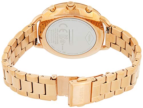 Fossil Reloj Analogico para Mujer de Cuarzo con Correa en Acero Inoxidable FTW1208