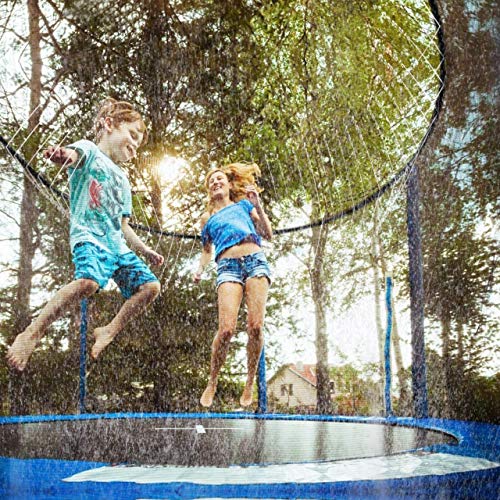 Fostoy Aspersor Trampolín Set, 12m Exteriores Rociador de Trampolín para Niños, Verano Aspersor para Parque Sistema de Agua Divertido Juego de Fiesta Jardín