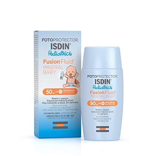 FOTOPROTECTOR ISDIN PEDIATRICO MINERAL BABY SPF 50+ ROSTRO Y CUERPO FLUIDO 50ML
