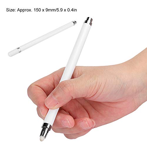 Fournyaa Uso de lápiz táctil de Pantalla Universal de aleación de Aluminio, lápiz de Tableta fácil de Transportar y almacenar, Tableta para Dispositivos táctiles(White)