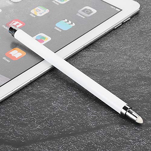 Fournyaa Uso de lápiz táctil de Pantalla Universal de aleación de Aluminio, lápiz de Tableta fácil de Transportar y almacenar, Tableta para Dispositivos táctiles(White)