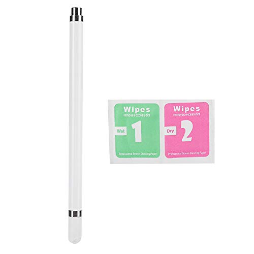 Fournyaa Uso de lápiz táctil de Pantalla Universal de aleación de Aluminio, lápiz de Tableta fácil de Transportar y almacenar, Tableta para Dispositivos táctiles(White)