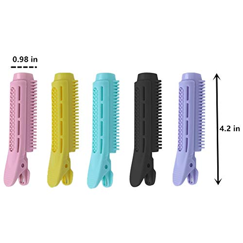 FOYOCER Voluminización Cabello Raíces Pinza Naturales Esponjosos Rulos Sin Calor Rizador de Pelo Giro Cabello Estilismo DIY Herramienta Rodillos