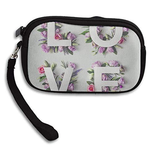 Fragrant Flower Love Deluxe Printing Small Portable Receiving Bag
