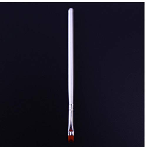 Francés Punta del Pincel Mango de Plata Media Luna en Forma de manicura de uñas de Arte Pintura Herramienta de Dibujo de la Pluma de acrílico de la manicura