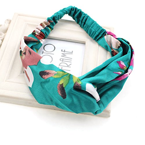 Frcolor Cinta elástica para el cabello, Turbante, para mujer, Paquete de 5