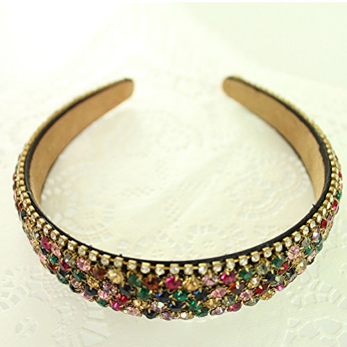 Frcolor - Diadema para el pelo con diamantes de imitación para mujer y niña