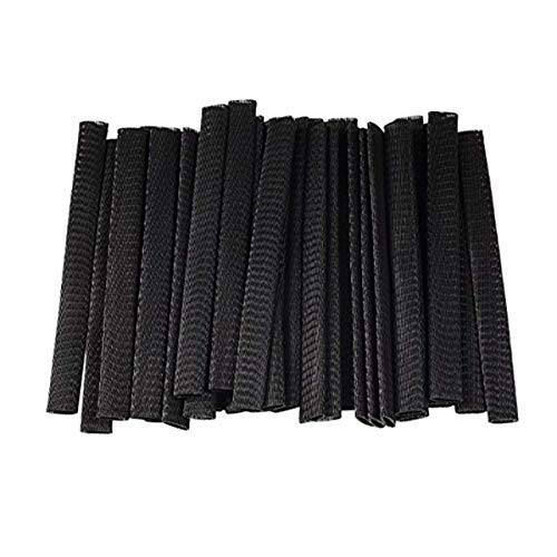 Frcolor Protector de la manga del acoplamiento del cepillo del maquillaje de la cubierta del acoplamiento 50pcs (negro)