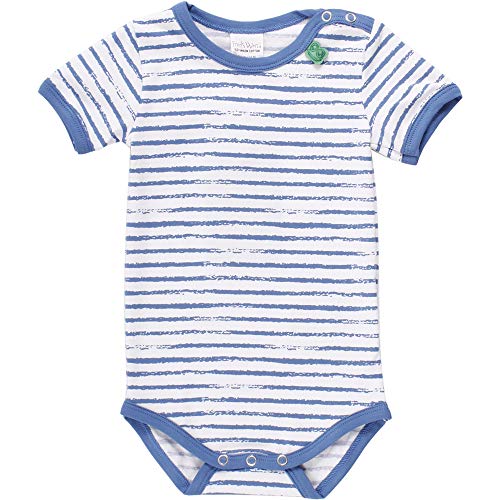 Fred's World by Green Cotton Ocean Stripe S/s Body Shaping, Multicolor (Blue 019403901), 95 (Talla del Fabricante: 80) para Bebés