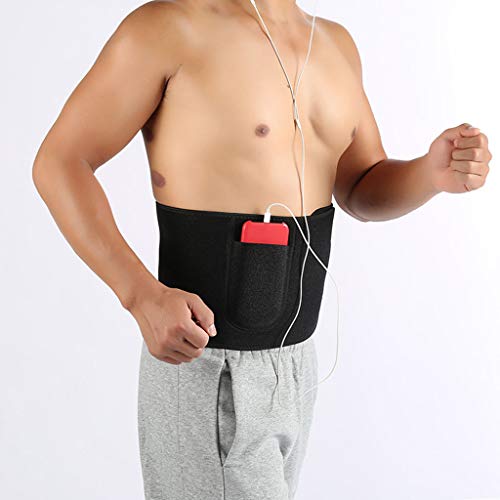 FREEDOH Soporte para La Espalda, Fitness Deportivo Cinturón De Protección para La Cintura para El Sudor, Corsé Absorbente Moldeador Ajustable Y Transpirable Cinturón De Soporte Lumbar,Negro