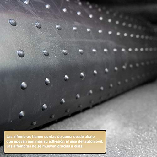 Frogum Alfombrillas Negro Coches de Goma 4-Pieza un Ajuste Suzuki Jimny de 2018