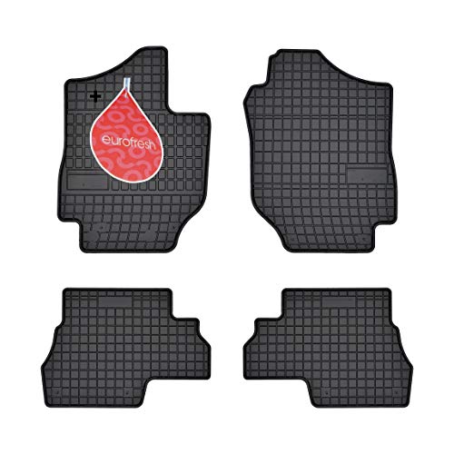Frogum Alfombrillas Negro Coches de Goma 4-Pieza un Ajuste Suzuki Jimny de 2018