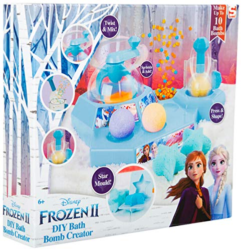 Frozen 2 Kit Para Hacer Bombas De Baño, Juego De Bombas De Jabón Efervescentes Con Moldes, Juegos Educativos para Niñas, Kit de Manualidades Con Formas Originales, Regalos Frozen Anna Elsa