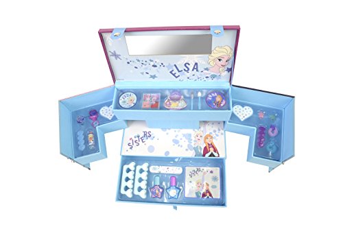 Frozen De La Reina De Hielo Makeup Maletín - Neceser Frozen, Set de Maquillaje para Niñas - Maquillaje Frozen - Selección de Productos Seguros en un Maletín de Maquillaje