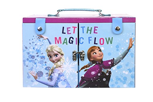 Frozen De La Reina De Hielo Makeup Maletín - Neceser Frozen, Set de Maquillaje para Niñas - Maquillaje Frozen - Selección de Productos Seguros en un Maletín de Maquillaje