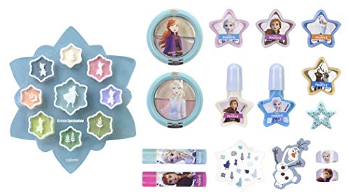 Frozen Magical Beauty Collection - Set de Maquillaje para Niñas con Accessorios Frozen II - Maquillaje Frozen - Selección de Productos Seguros en la Caja Mágica de Belleza de Frozen