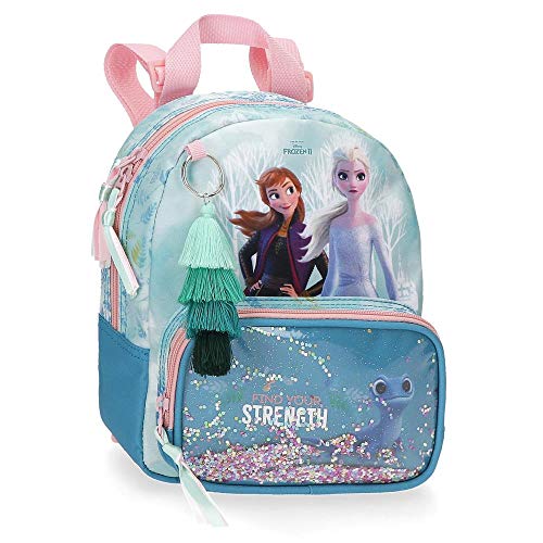 Frozen Mochila de Guardería Find Your Strenght, 19x23x8 cm, Azul