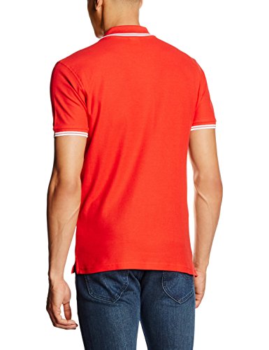 Fruit of the Loom SS034m Camiseta Polo, Rojo (Red/White), XXX-Large para Hombre