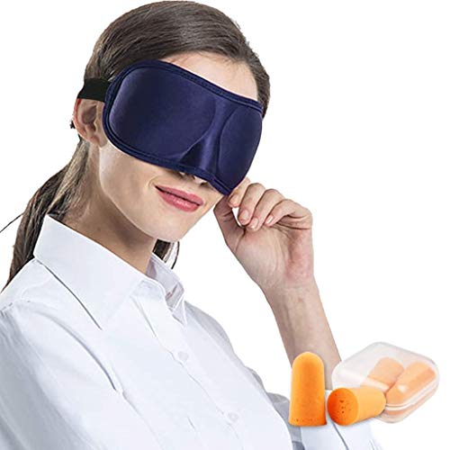 FS Almohadillas Para Dormir, Máscara De Ojo Para Dormir Para Hombres Máscara De Ojo Para Dormir 3D Sombreado Hombres Y Mujeres Transpirables Dormir Protección Para Los Ojos Para Viajes (que Proporcion