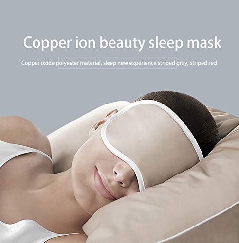 FS Máscara para Dormir, Máscara para los Ojos para Dormir Máscara para los Ojos Beauty Copper Ion Sombra para los Ojos