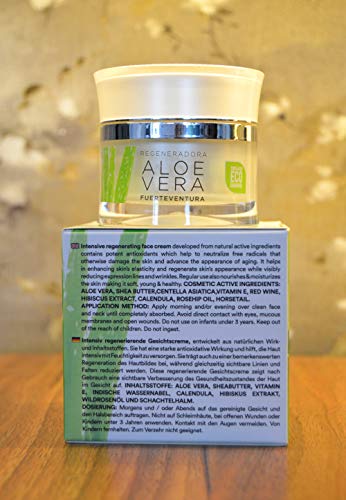 fuerte ALOE® Crema Facial Regeneradora Aloe Vera Fuerteventura- 50 ml