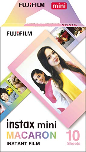 Fujifilm Instax Mini Macaroon - Pack de 10 películas instantáneas, multicolor