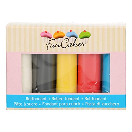 FunCakes Fondant Multipack Palette 5x100g (Primarios)