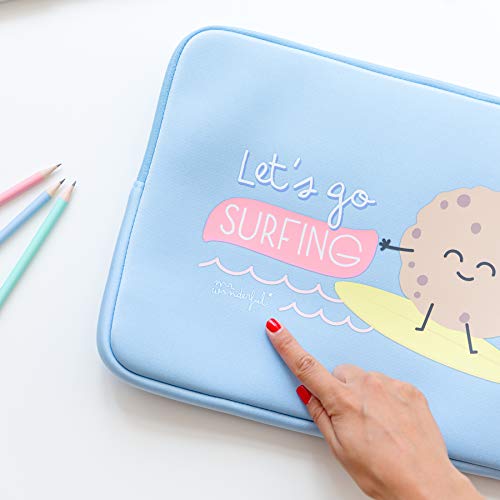 Funda de Portatil Mr.Wonderful - Let’s go Surfing (portátil 13,3)