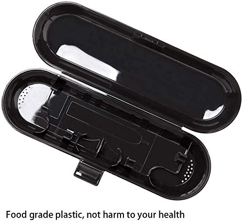 Funda de viaje para cepillo de dientes eléctrico Oral B y Philips Sonicare, color negro