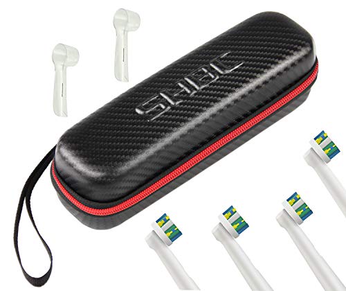 Funda dura y compacta"SIN OLOR" Diseñada para el cepillo eléctrico recargable oral-b pro 600 d16 Pro 1000 pro 2000 oral-b pro 3000 Bolsa de transporte resistente al agua Duro Viaje Estuche Bolso