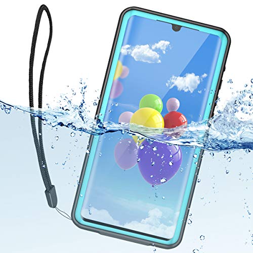 Funda Impermeable Huawei P30 Pro, ShellBox Militar Anticaidas Caso 360 Grados Antigolpes Carcasa Protectora Anti-arañazos Resistente al Agua Case para Huawei P30 Pro 6.47",Teal