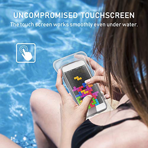 Funda Impermeable Móvil [6.5 inch*1+6 inch*2], Blukar 3 Unidades IPX8 Bolsa Impermeable Móvil Teléfono Universal Funda Sumergible Móvil para iPhone XS MAX/XS/8 Plus, Huawei, Galaxy S10/S9, Sony etc.
