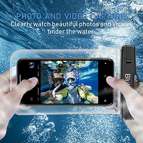 Funda Impermeable Móvil [6.5 inch*1+6 inch*2], Blukar 3 Unidades IPX8 Bolsa Impermeable Móvil Teléfono Universal Funda Sumergible Móvil para iPhone XS MAX/XS/8 Plus, Huawei, Galaxy S10/S9, Sony etc.