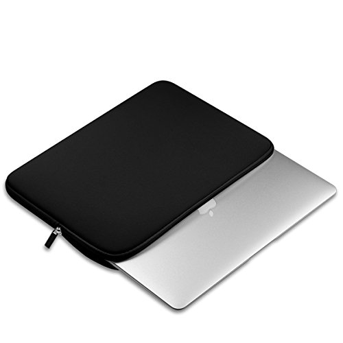 Funda para bolso, estuche portatil Leorx, superficie para Mac de 33 centímetros MacBook Air/Pro/Retina (negro)