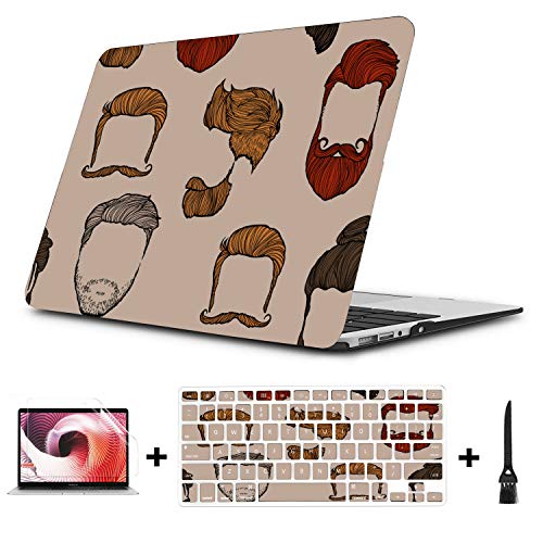 Funda para computadora portátil de 15 Pulgadas Moda Creativa Peluquería Peinado Funda rígida de plástico Compatible con Mac Air 11"Pro 13" Funda para computadora portátil de 15"Protecció
