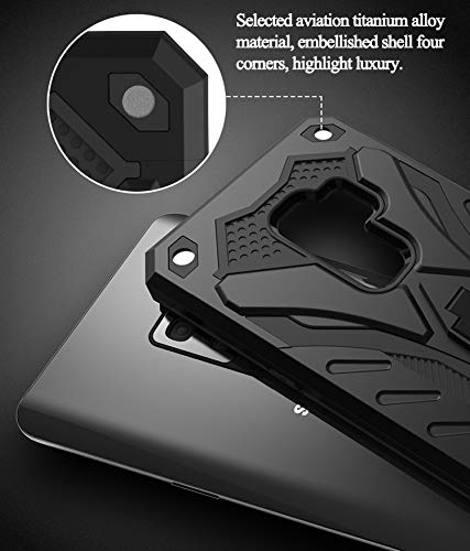 Funda para móvil Xiaomi Redmi Note 8T (6.3") Con Soporte Diseño Armadura Resistente Elegante Carcasa Antigolpes Híbrida Blindada Reforzada Dura Armor Case (Xiaomi Redmi Note 8T, Azul)
