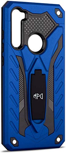 Funda para móvil Xiaomi Redmi Note 8T (6.3") Con Soporte Diseño Armadura Resistente Elegante Carcasa Antigolpes Híbrida Blindada Reforzada Dura Armor Case (Xiaomi Redmi Note 8T, Azul)