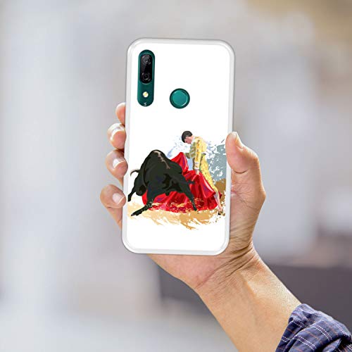 Funda Transparente para [ Huawei P Smart Z - Y9 Prime 2019 ] diseño [ Lucha de toros, España ] Carcasa Silicona Flexible TPU